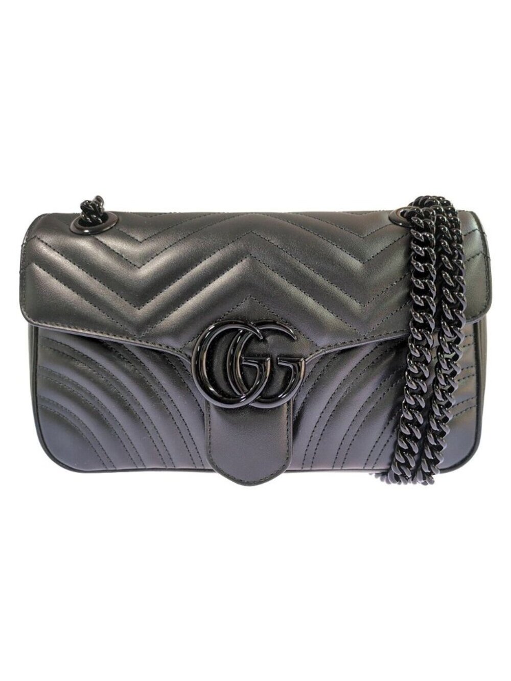 Gucci GG Marmont 2-Way Shoulder Bag Black